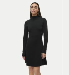Снимка на Vero Moda Плетена рокля Gold 10311379 Черен Regular Fit