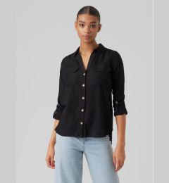 Снимка на Vero Moda Риза Bumpy 10275283 Черен Regular Fit
