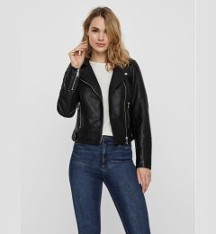 Снимка на Vero Moda Яке от имитация на кожа Kerri 10228728 Черен Regular Fit