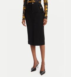 Снимка на Versace Jeans Couture Дънкова пола 79HAE84M DT037 Черен Slim Fit