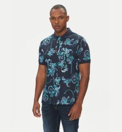 Снимка на Versace Jeans Couture Тениска с яка и копчета 78GAG6S0 Тъмносин Regular Fit