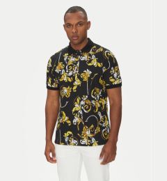 Снимка на Versace Jeans Couture Тениска с яка и копчета 78GAG6S0 Черен Regular Fit