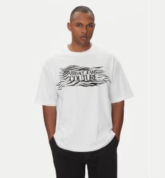 Снимка на Versace Jeans Couture Тишърт 78GAH6L1 Бял Regular Fit