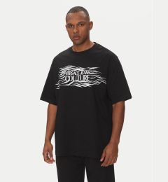 Снимка на Versace Jeans Couture Тишърт 78GAH6L1 Черен Regular Fit