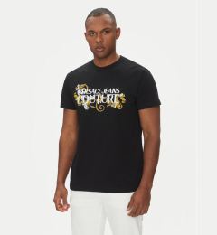 Снимка на Versace Jeans Couture Тишърт 78GAHC05 Черен Regular Fit