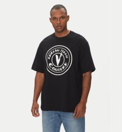 Снимка на Versace Jeans Couture Тишърт 78GAHE08 Черен Regular Fit