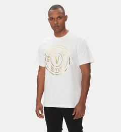 Снимка на Versace Jeans Couture Тишърт 78GAHT01 Бял Regular Fit