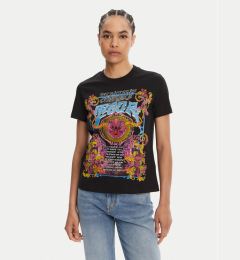 Снимка на Versace Jeans Couture Тишърт 78HAHC03 Черен Regular Fit