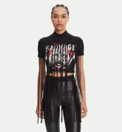 Снимка на Versace Jeans Couture Тишърт 78HAHE01 Черен Slim Fit