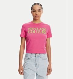 Снимка на Versace Jeans Couture Тишърт 78HAHE05 Розов Regular Fit