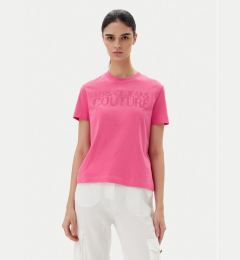 Снимка на Versace Jeans Couture Тишърт 78HAHS04 Розов Regular Fit