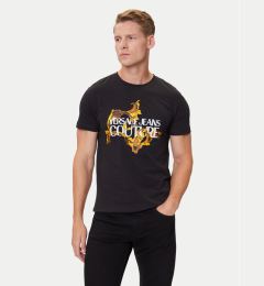 Снимка на Versace Jeans Couture Тишърт 79GAHE02 CJ00E Черен Regular Fit