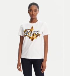 Снимка на Versace Jeans Couture Тишърт 79HAHE06 CJ00E Бял Regular Fit