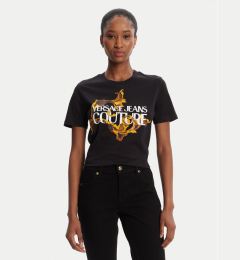 Снимка на Versace Jeans Couture Тишърт 79HAHE06 CJ00E Черен Regular Fit