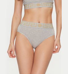 Снимка на Versace Класически бикини с висока талия Greca Border AUD01050 Сив