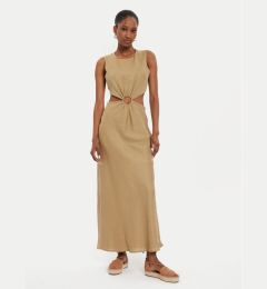 Снимка на ViCOLO Лятна рокля Abito TB2881 Бежов Regular Fit