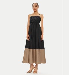 Снимка на ViCOLO Лятна рокля TB2499 Черен Regular Fit