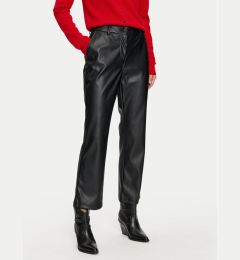 Снимка на Vila Панталони от имитация на кожа Paloma 14098247 Черен Flare Fit