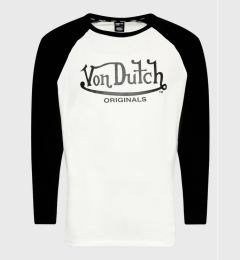 Снимка на Von Dutch Тениска с дълъг ръкав Lane 6 324 009 Бял Relaxed Fit