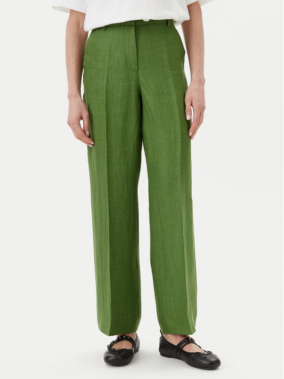 Снимка на Weekend Max Mara Текстилни панталони Malizia 2515131052 Зелен Regular Fit