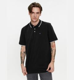 Снимка на Wrangler Тениска с яка и копчета 112350404 Черен Regular Fit