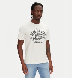 Снимка на Wrangler Тишърт Americana 112362791 Екрю Regular Fit