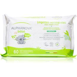 Снимка на Alphanova Baby Bio нежни мокри кърпички за бебета без парфюм 60 бр.