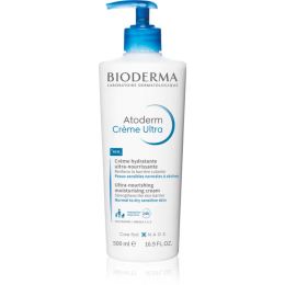 Снимка на Bioderma Atoderm Créme Ultra подхранващ крем за тяло за нормална към суха чувствителна кожа без парфюм Bottle with Pump 500 мл.