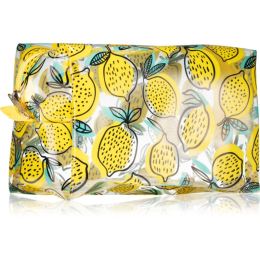 Снимка на BrushArt Accessories Transparent cosmetic bag прозрачна козметична чантичка Lemon 1 бр.