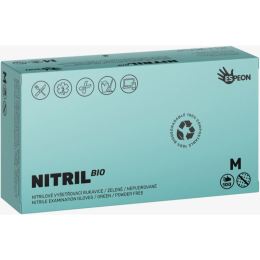 Снимка на Espeon Nitril BIO Green нитрилни ръкавици без пудра размер M 2x50 бр.
