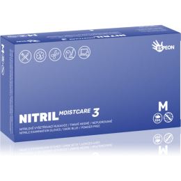 Снимка на Espeon Nitril Moistcare3 Dark Blue нитрилни ръкавици без пудра с хидратиращ ефект размер M 2x50 бр.