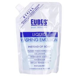 Снимка на Eubos Basic Skin Care Blue миеща емулсия без парфюм пълнител 400 мл.