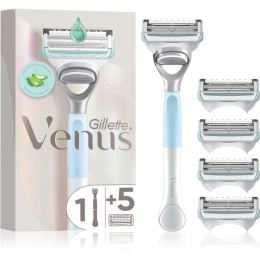 Снимка на Gillette Venus Pubic Hair&Skin самобръсначка за оформяне на бикини линията + резервни глави 5 бр.