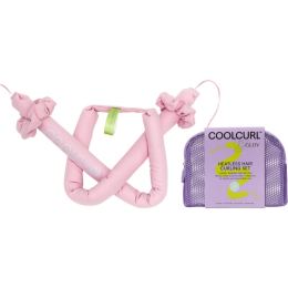 Снимка на GLOV CoolCurl Heatless Haircurling Tool аксесоар за коса за оформяне на къдрици козметична чантичка Pink 1 бр.