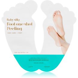 Снимка на Holika Holika Baby Silky Foot ексфолираща маска за напукани ходила+ чорапи 2 x 20 мл.