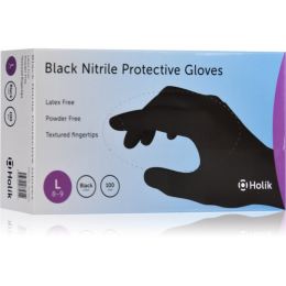 Снимка на Holík Nitril Black нитрилни защитни ръкавици без пудра размер L 2x50 бр.