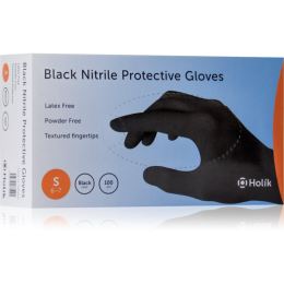 Снимка на Holík Nitril Black нитрилни защитни ръкавици без пудра размер S 2x50 бр.