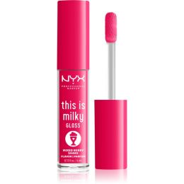 Снимка на NYX Professional Makeup This is Milky Gloss Milkshakes хидратиращ блясък за устни парфюмиран цвят 09 Berry Shake 4 мл.