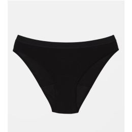 Снимка на Snuggs Brief Medium Black менструални бикини от плат за средна менструация размер L 1 бр.
