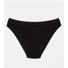 Снимка на Snuggs Brief Medium Black менструални бикини от плат за средна менструация размер S 1 бр.