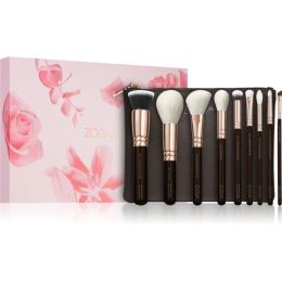 Снимка на ZOEVA The Complete Brush Set Rose Golden Edition Комплект четки с чантичка