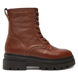 Снимка на Боти Tommy Hilfiger Bicolor Leather Lace-Up FW0FW08160 Кафяв
