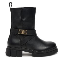 Снимка на Боти Tommy Hilfiger Biker Leather FW0FW08313 Черен
