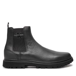 Снимка на Боти тип челси Calvin Klein Jeans Eva Mid Chelsea Boot Lth YM0YM00750 Черен