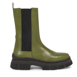 Снимка на Боти тип челси Tommy Hilfiger Essential Leather Chelsea Boot FW0FW07490 Зелен