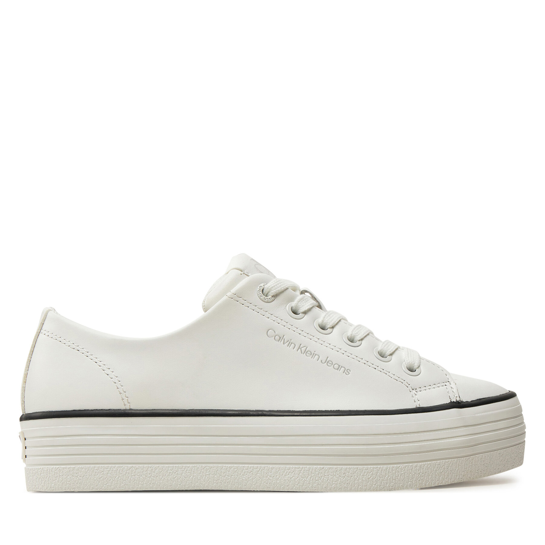 Снимка на Гуменки Calvin Klein Jeans Bold Vulc Flatf Low Lth In YW0YW01633 Бял