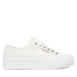 Снимка на Гуменки Calvin Klein Jeans Vulc Flatform Ctn Logo Tag YW0YW01838 Бял