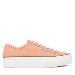 Снимка на Гуменки Calvin Klein Jeans Vulc Flatform Ctn Logo Tag YW0YW01838 Оранжев