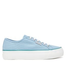 Снимка на Гуменки Calvin Klein Jeans Vulc Flatform Ctn Logo Tag YW0YW01838 Светлосиньо