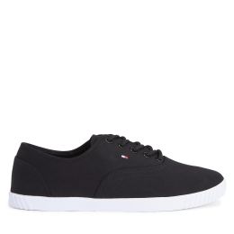 Снимка на Гуменки Tommy Hilfiger Canvas Lace Up Sneaker FW0FW07805 Черен